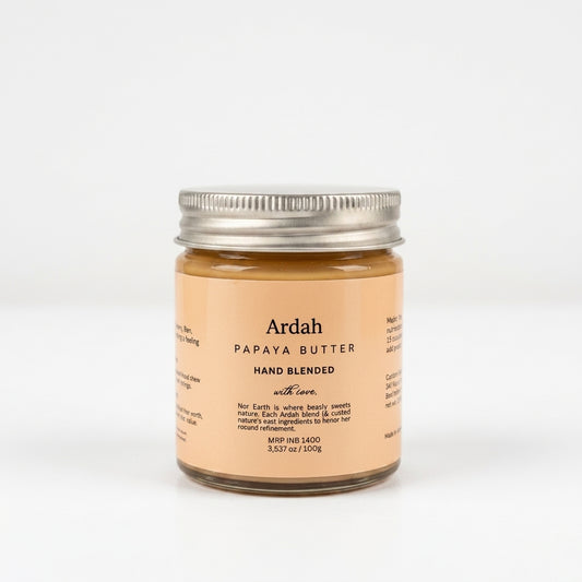 Jar of Ardah Papaya Butter on a white background