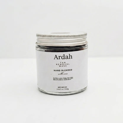 Ardah hair removal mask jar on a white background