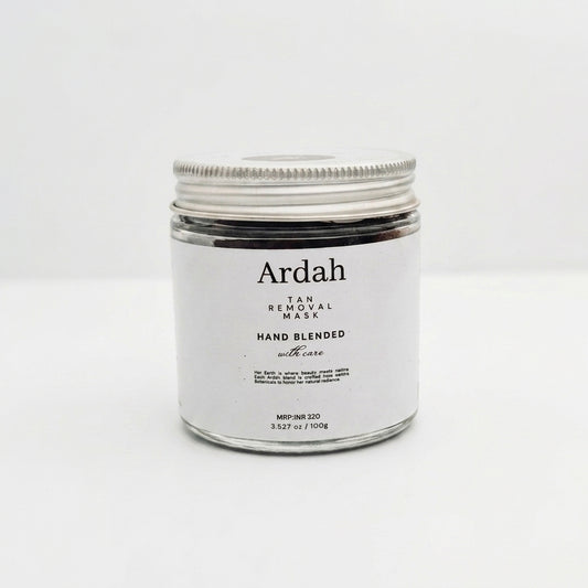Ardah hair removal mask jar on a white background